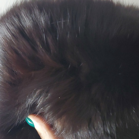 Fox fur Collar dark brown - Picture 7 of 7